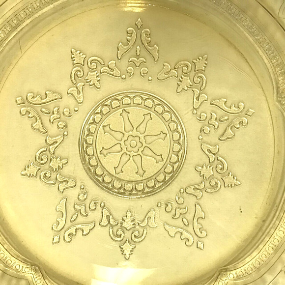 Vintage Depression 11" Federal Glass Amber Patrician/Spoke Pattern Dinner Plate - Picture 6 of 8